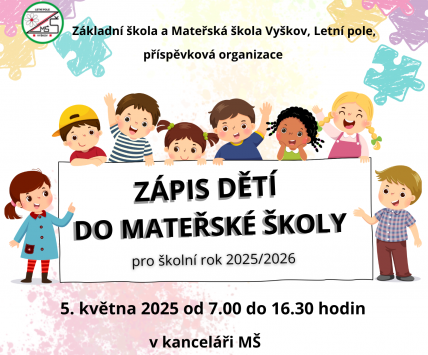 Zápis do mateřské školy