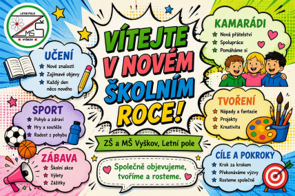 Vítejte v novém školním roce